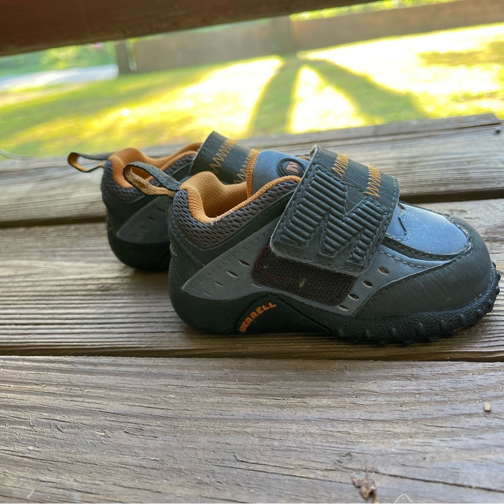 Merrell Kids' Black Blue Orange Sneakers Hiking Shoes